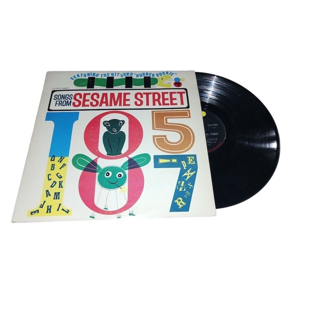 Songs From Sesame Street LP 1970 Children's Music Vinyl VG+